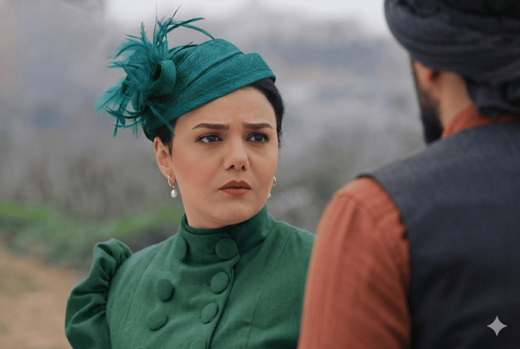 الفنانة السورية دانا مارديني في إحدى لقطاتها الدرامية