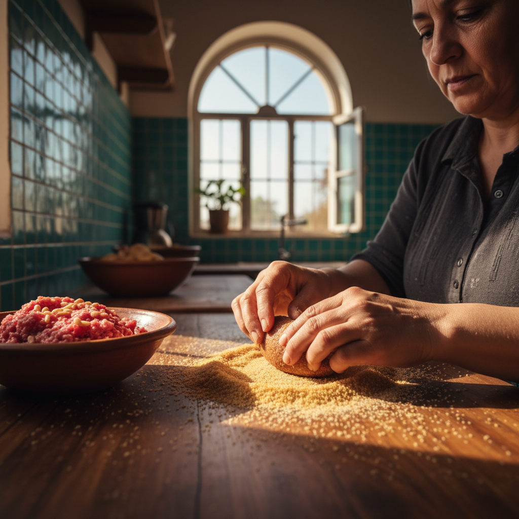 طريقة عمل الكبة المقلية للمبتدئات خطوة بخطوة طبق الكبة المقلية المقرمشة طريقة عمل الكبة المقلية للمبتدئات